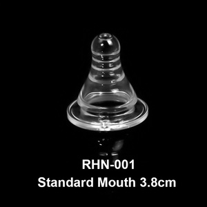 ROWEY Système <span class=keywords><strong>de</strong></span> biberon <span class=keywords><strong>en</strong></span> silicone <span class=keywords><strong>de</strong></span> haute qualité, sans odeur, à col large, pour bébé, tétine naturelle - Product Image 3