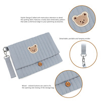 Sac à main de voyage pliable moderne en coton pur à imprimés animaliers avec fermeture à boucle