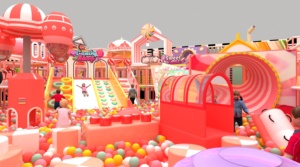 Fabricante Chino de Equipos de Juegos Infantiles para Interiores, Carrusel, Piscina de Pelotas, Tobogán, Máquina de Pelotas con Chorro de Agua, Área de Juegos para Habitación Infantil - Product Image 4