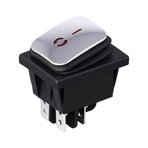 สวิตช์กันน้ำ Chkl รุ่น Kcd4 16A หน้าสแตนเลส 4 ขา พร้อมไฟแสดงสถานะ Spst - Product Image 5