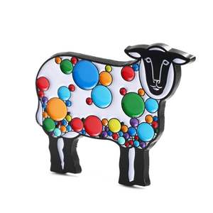 Aimant de réfrigérateur promotionnel, mignon et coloré, en forme de vache laitière, aimant 3D pour réfrigérateur, en métal émaillé, alliage de zinc, aimants animaux pour réfrigérateur - Product Image 2