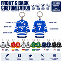 Porte-clés en PVC personnalisé, porte-clés de hockey sur glace, porte-clés promotionnels en gros pour les fêtes ou les supermarchés