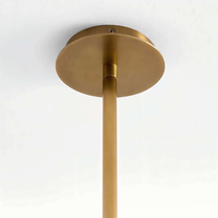 Lustre suspendu en albâtre espagnol de style américain moderne et luxueux pour salon, chambre, salle à manger, villa, maison