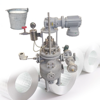 Reactor de Tanque Automático de Acero Inoxidable con Revestimiento de Vidrio de 5L, con Control Digital para Compatibilidad con Medios Ácidos/Neutros/Alcalinos