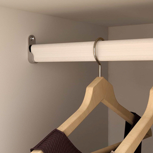 Armoire Wardrobe <strong>Closet</strong> with Doors &amp; Hanging Rods, Wooden Clothing Storage Cabinet with Drawers &amp; Shelves for Bedroom, <strong>White</strong> - Product Image 4