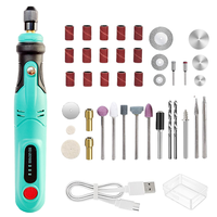 Stylo de gravure électrique miniature à 3 vitesses de charge USB, bricolage, découpe, perçage, meulage, polissage, gravure, 40 pièces 308