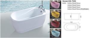 KMRY Baignoire moderne <span class=keywords><strong>en</strong></span> acrylique personnalisée Petite baignoire <span class=keywords><strong>spa</strong></span> autoportante pour la maison et l'hôtel Conception ovale ronde - Product Image 2