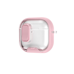 Funda Magnética con Expulsión Automática para <span class=keywords><strong>AirPods</strong></span> 4 <span class=keywords><strong>Pro</strong></span> 3, con Soporte para Teléfono, Híbrida de PC y TPU, Novedad 2026 - Product Image 3