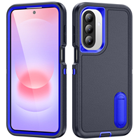 Étui de protection pour téléphone 3 en 1 Heavy Armor pour Samsung Galaxy A27 A26 A36 A56 A37 A06 A17 S26 Ultra, cadre en plastique rigide, coque arrière en TPU