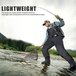 Combinaison de pêche intégrale imperméable avec <span class=keywords><strong>bottes</strong></span>, respirante et zippée à la taille, pour l'extérieur, fabriquée en Chine - Product Image 2