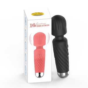 Mini vibrador tipo varita mágica de 16 frecuencias, potente, lindo y encantador, vibrador tipo conejo con USB, juguete sexual para mujeres. - Product Image 4