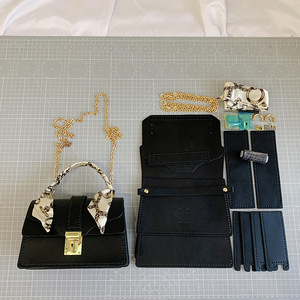 Kit de Couture DIY pour <span class=keywords><strong>Sac</strong></span> <span class=keywords><strong>à</strong></span> <span class=keywords><strong>Main</strong></span> ou Besace en Cuir PU, Fabrication Artisanale, Cadeau d'Anniversaire ou de Fête pour Femme et Fille - Product Image 2