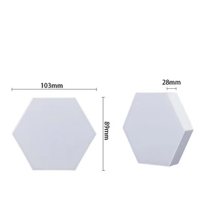 Luz de pared inteligente y creativa, módulo cuántico WiFi, luz hexagonal geométrica de empalme, panal de abeja, luz <span class=keywords><strong>LED</strong></span> nocturna RGB - Product Image 6
