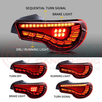 Changan CHANA DFSK Wuling Hongqi kırmızı bayrak Trumpchi Dongfeng JAC için araba oto LED arka lambası lamba parçaları