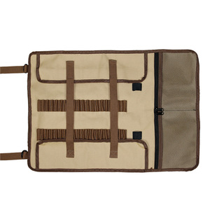 Canvas Camping Bag Oxford Tent Peg Storage Portable Folding Tool Organizer Light Khaki Outdoor Use - Product Image 2
