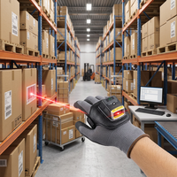 Escáner de Código de Barras de Mano Libre Effon PS02, Tipo Anillo, Inalámbrico, IP65, para 2D, Batería de Larga Duración, Resistente, NFC, en Stock