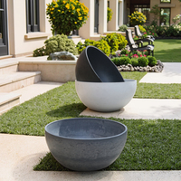 Pot de plante suspendu durable en plastique recyclé écologique Pots de fleurs décoratifs en plastique de jardin de 12 pouces panier suspendu