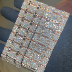 45mm VVS Moissanite <b>Mechanical</b> <b>Watch</b> Men Round Brilliant Cut 925 Silver Gold Plated Automatic Diamond <b>Mechanical</b> <b>Watch</b> - Product Image 2