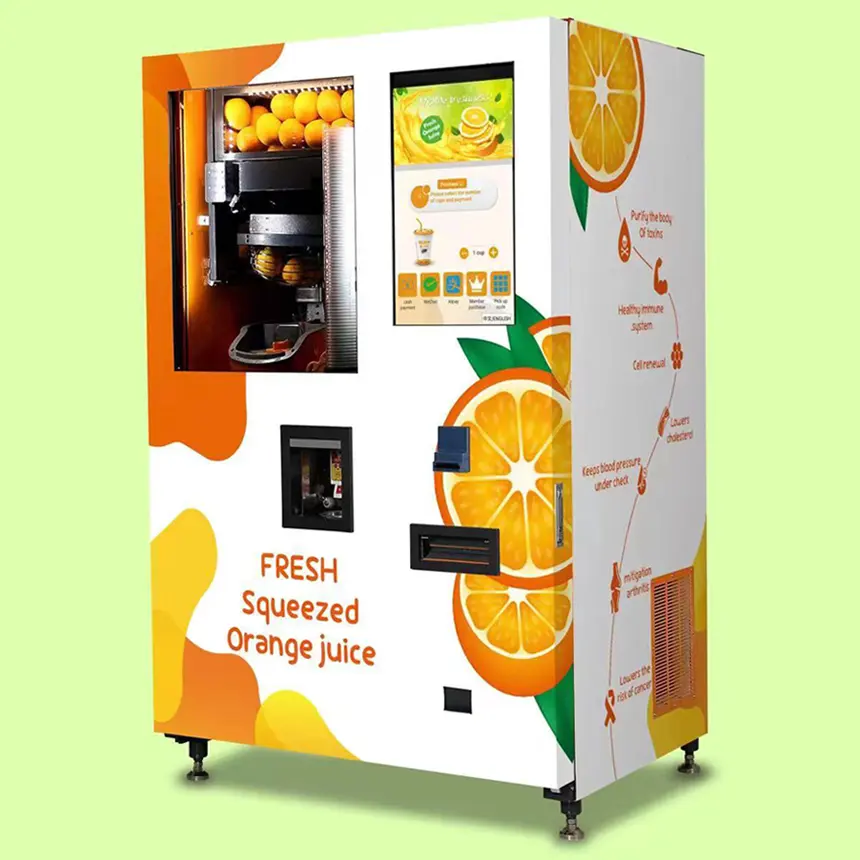 Orange Juice Vending Machine Can be used for company school, shopping centre, hospital