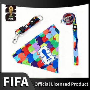 WK <span class=keywords><strong>2026</strong></span> FIFA Officiële Gelicenseerde Huisdierproducten 2-in-1 Omkeerbare Hond Bandana Duurzame Verstelbare Hondentuig & Leidingsset - Product Image 3