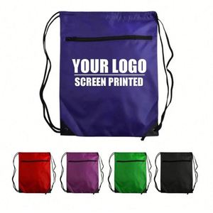 Mochila deportiva impermeable con asa para el hombro, bolsillo frontal con cremallera, bolsa de gimnasio reutilizable, bolsa de entrenamiento ligera, grande, para exteriores - Product Image 1