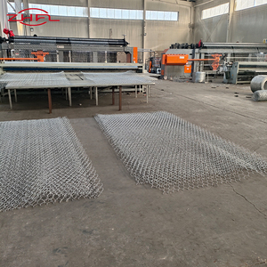Maille de gabion en fil métallique tissé hexagonal, galvanisée et revêtue de PVC, en rouleau avec pliage pour cages de construction - Product Image 5