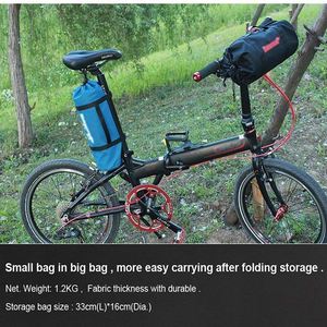 Sac de vélo pliable 20 pouces BSCI - Étui de transport imperméable pour vélo, idéal pour les voyages en voiture, en train ou en avion - Product Image 6