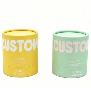 Custom Food-Grade Kraft <b>Paper</b> Cylinder with Window Coffee Beans Tea Can Box Packaging Tube - Product Image 4