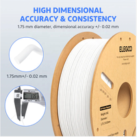Filament 3D ELEGOO PLA + 1.75mm plus résistant et plus résistant, haute fiabilité, dimension précise et cohérente, filament PLA Plus