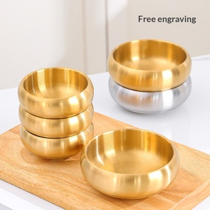 ชามสแตนเลส 304 ทรงโค้งสองชั้น สำหรับข้าว อาหารว่าง อาหารเจ แบบญี่ปุ่น - Product Image 4