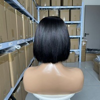 Perruque bandeau sans colle SDD, qualité supérieure, cheveux humains lisses et tendance, adaptée aux femmes noires, poids de l'article unique 160g, perruque sans colle