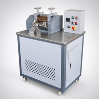 Kunststoff-Pelletiermaschine Mini Desktop Zweiwalzenmühle 80mm Walze PE PP PVC Compound-Misch- und Granuliergerät Labor CE ISO