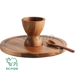 ที่ตั้งเค้กชีสแบบ2อิน1ที่วางคัพเค้กไม้สำหรับเค้กน้ำชายามบ่ายที่ตั้งแบบกำหนดเองสำหรับโต๊ะของหวาน - Product Image 2