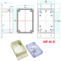 Cubierta transparente de plástico para montaje en pared, caja de alimentación, fabricación personalizada, caja de conexiones eléctrica impermeable