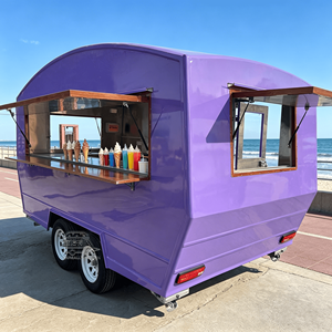 Remolque Bar Móvil, Carrito de Venta de Perritos Calientes, Camión de Comida con Ventana de Servicio Comercial, Carrito de Helados, Tamaño Personalizado, Carrito de Comida Callejera - Product Image 5
