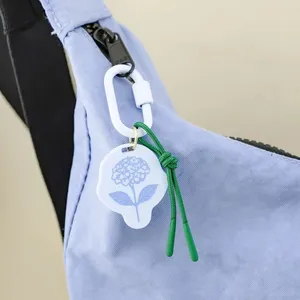 Breloques en acrylique rétro tressées en corde, pendentifs contrastants pour porte-clés, pendentifs de téléphone portable, breloques géométriques de dessin animé pour chaîne de sac - Product Image 4