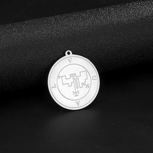 Collar con amuleto de acero inoxidable para mujer, colgante de la lista de demonios en El <span class=keywords><strong>Ars</strong></span> <span class=keywords><strong>Goetia</strong></span> Vintage de Solomon, accesorios al por mayor - Product Image 4