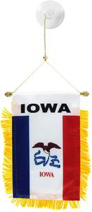 批发最优惠的价格州旗3x5 4x6 100D聚酯定制爱荷华州旗帜 - Product Image 2
