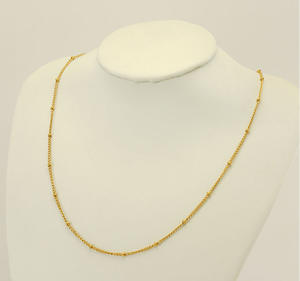 Оптовая продажа: Золотая цепочка на ключицу для мужчин и женщин, дизайн с позолотой 18 карат - Product Image 5