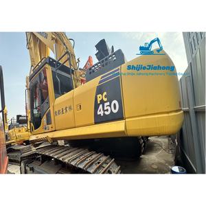 Excavatrice sur chenilles Komatsu PC450-8 d'occasion de 45 tonnes avec pompe de boîte de vitesses et PLC - Engin de génie civil et minier japonais d'origine - Product Image 1