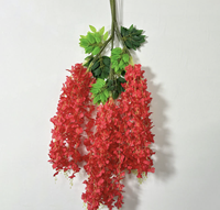 Fleur artificielle de glycine en soie, plante grimpante décorative pour plafond, mariage, Thanksgiving, remise de diplôme, style moderne et écologique