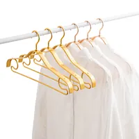 Factory Direct Supply Voor Shirt Rose Gold Kleerhangers Aluminium Metalen Hanger Voor Doek