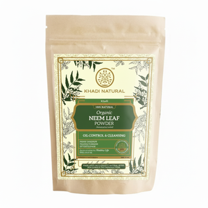 Khadi Polvo de Hoja de Neem Orgánico Natural-100% Natural-100g - Product Image 1