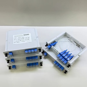 กล่องแยกสัญญาณออปติคอล PLC สำหรับ FTTH เกรดโทรคมนาคม ขายตรงจากโรงงาน กล่อง ABS 1x4 SC UPC กล่องแยกสัญญาณแบบเสียบปลั๊ก - Product Image 3
