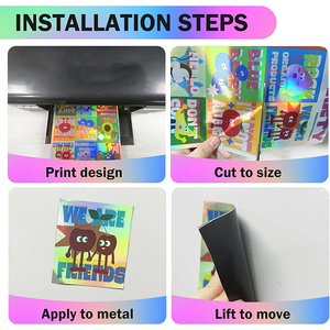 Wholesale A4 <b>Rubber</b> Magnet Sheet, Adhesive Backing Optional, for Photo Magnets & Signage Display - Product Image 2