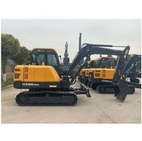Excavator Mini Crawler HX60G 6 Ton Berkualitas Tinggi Baru dengan Mesin Motor Pompa Gearbox