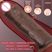 Manchon Réutilisable en Silicone Souple pour Pénis, Extenseur de Pénis Liquide et Agrandisseur de Préservatif, Jouets Sexuels pour Adultes LM-D849
