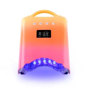 2024 custom logo nail curing dryer private label recharged Timer display portable cordless manicure light wireless led nail lamp