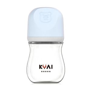 Baby Bottle New Portable Baby Bottle Special 80/160Ml <strong>Newborn</strong> Wide Caliber Wide Mouth Glass Bottle - Product Image 4