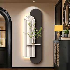 Quadro Decorativo Moderno di Lusso con Piante Idroponiche in Arenaria, Illuminazione LED per Ingresso, Casa e Hotel - Product Image 1